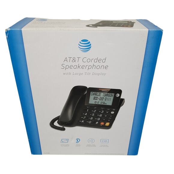 AT&T CL2940 Corded Landline Phone Large Display Desk Wall Mount New Open Box - Picture 3 of 8